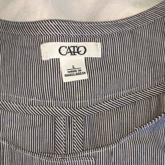 Cato Women's Three Button Striped Accent Jacket - Picture 7 of 11